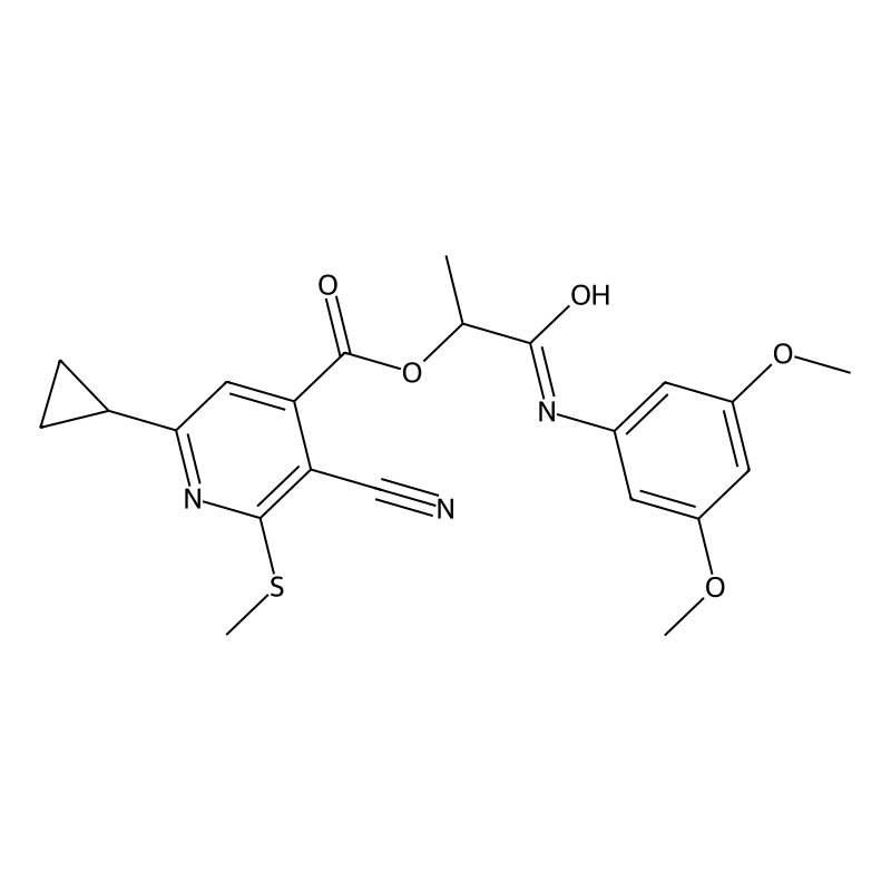 1-[(3,5-Dimethoxyphenyl)carbamoyl]ethyl 3-cyano-6-...