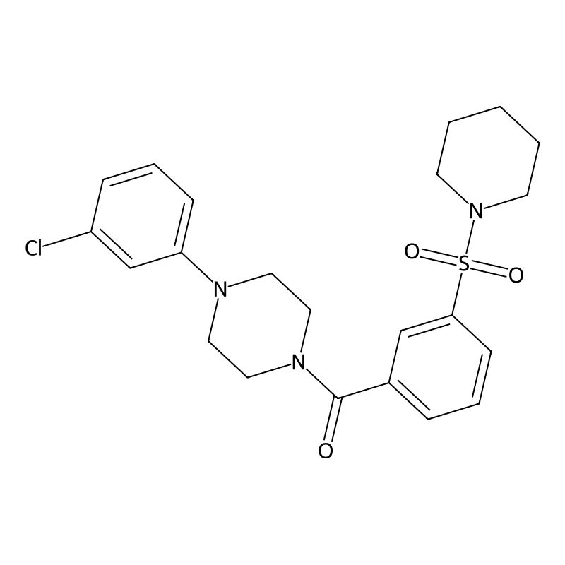 (4-(3-Chlorophenyl)piperazin-1-yl)(3-(piperidin-1-...