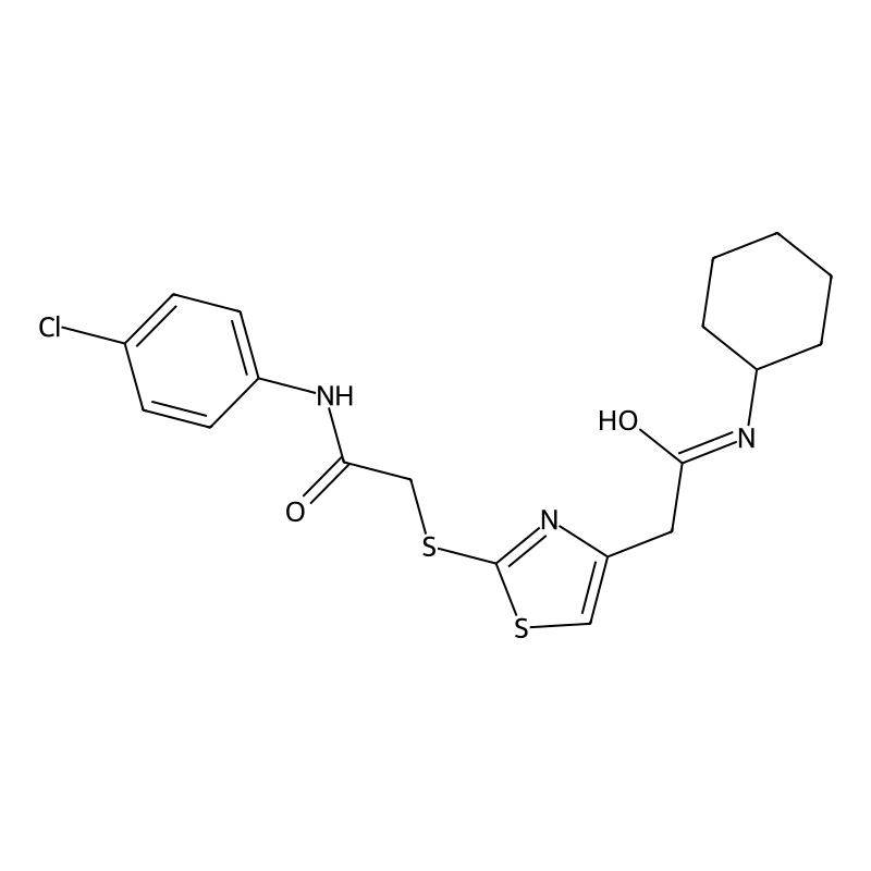 N-(4-chlorophenyl)-2-((4-(2-(cyclohexylamino)-2-ox...