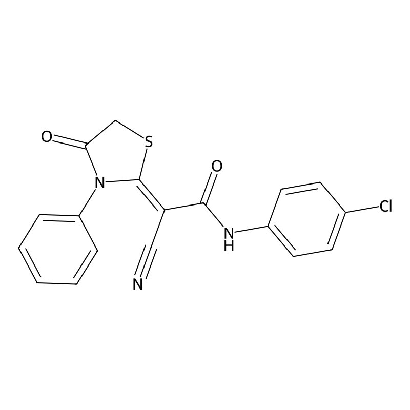 (2Z)-N-(4-chlorophenyl)-2-cyano-2-(4-oxo-3-phenyl-...