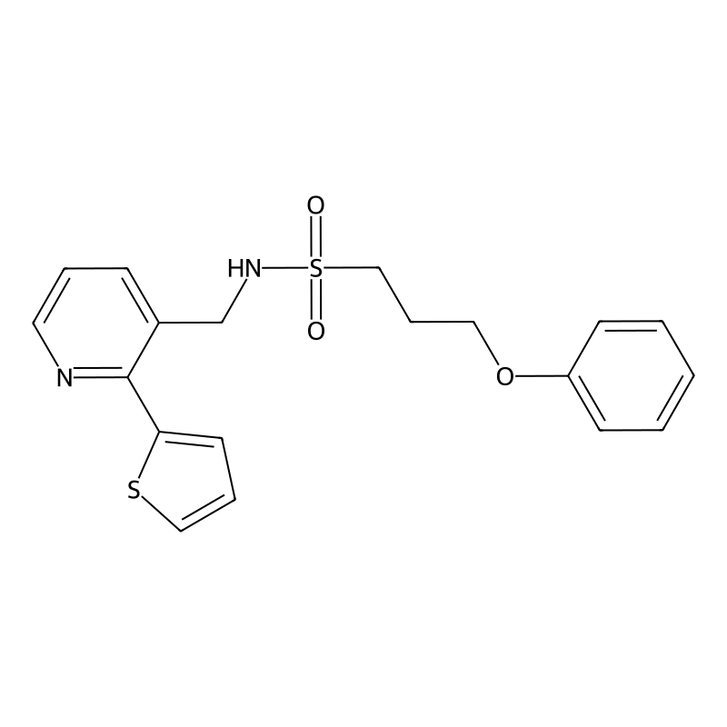 3-phenoxy-N-((2-(thiophen-2-yl)pyridin-3-yl)methyl...