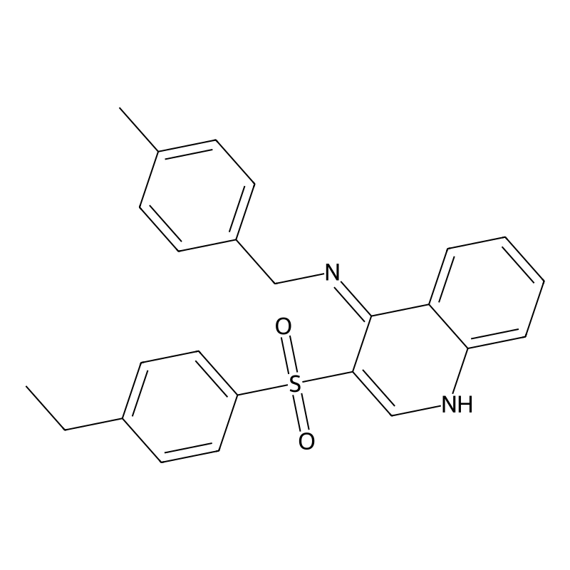 3-(4-ETHYLBENZENESULFONYL)-N-[(4-METHYLPHENYL)METH...