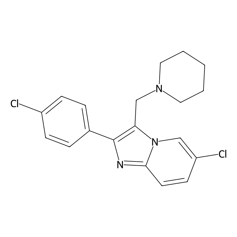 6-Chloro-2-(4-chlorophenyl)-3-(piperidinomethyl)im...