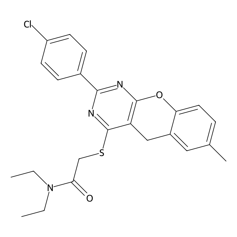 2-{[2-(4-CHLOROPHENYL)-7-METHYL-5H-CHROMENO[2,3-D]...