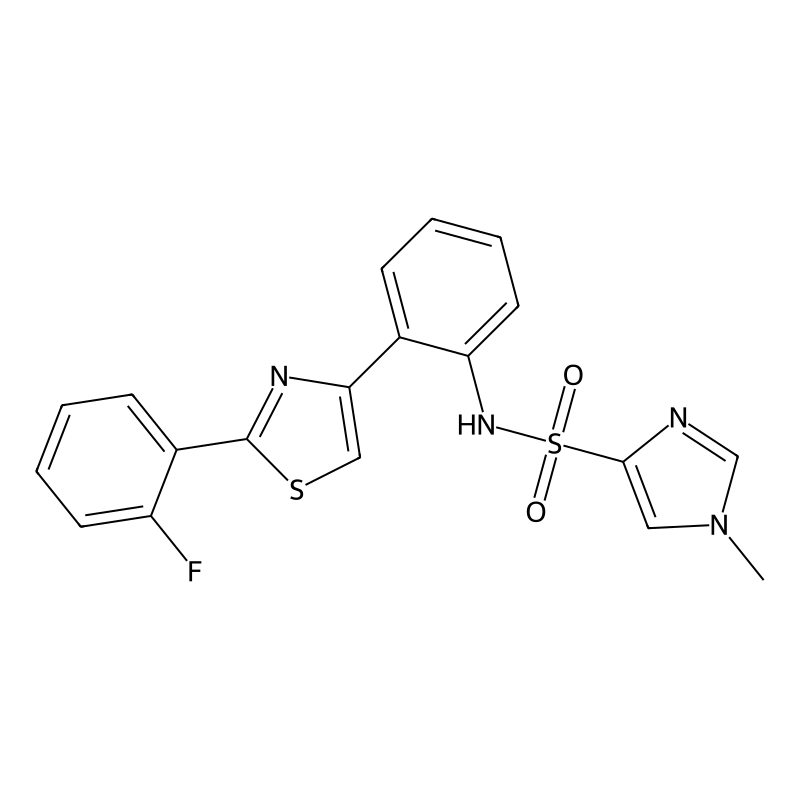 N-(2-(2-(2-fluorophenyl)thiazol-4-yl)phenyl)-1-met...