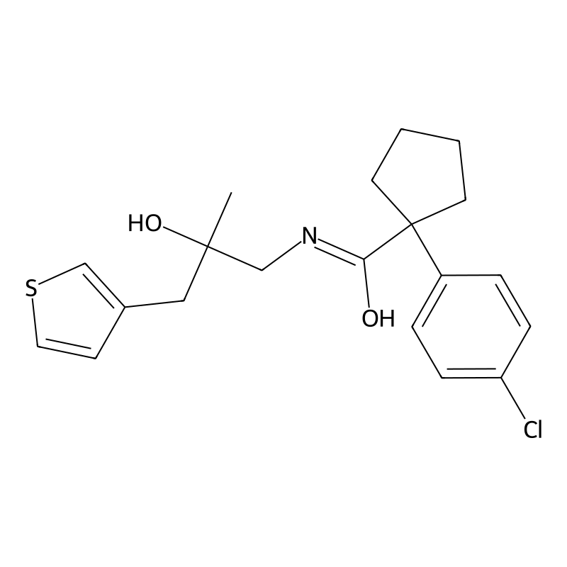 1-(4-chlorophenyl)-N-{2-hydroxy-2-[(thiophen-3-yl)...