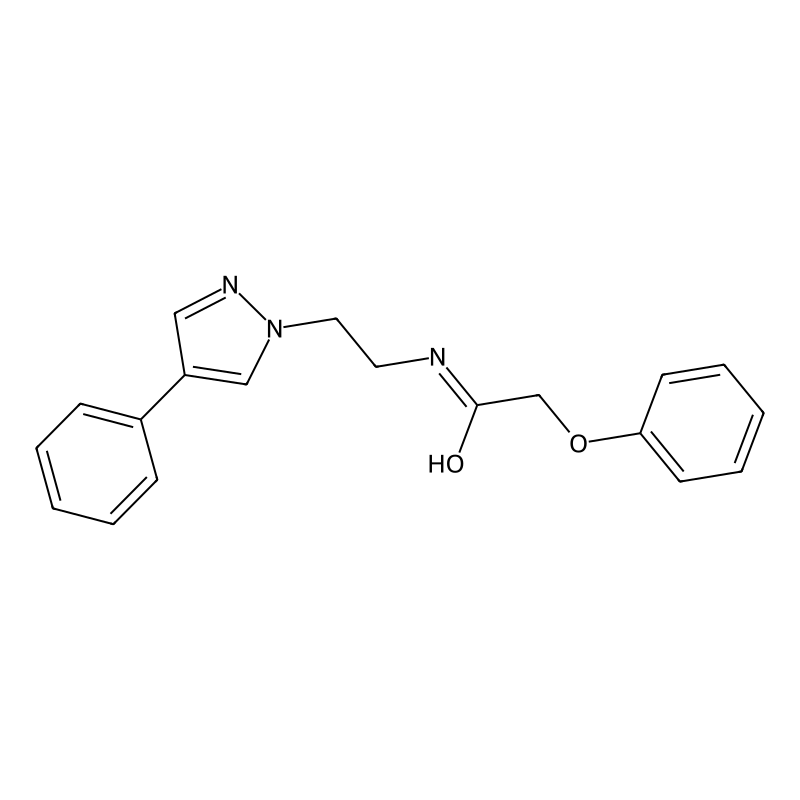 2-phenoxy-N-(2-(4-phenyl-1H-pyrazol-1-yl)ethyl)ace...