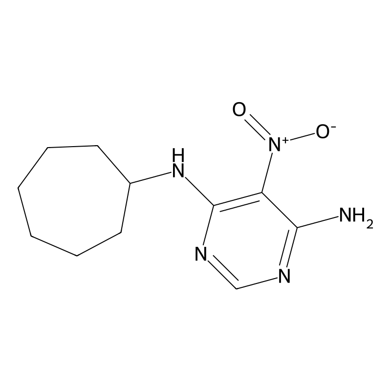 N-cycloheptyl-5-nitropyrimidine-4,6-diamine