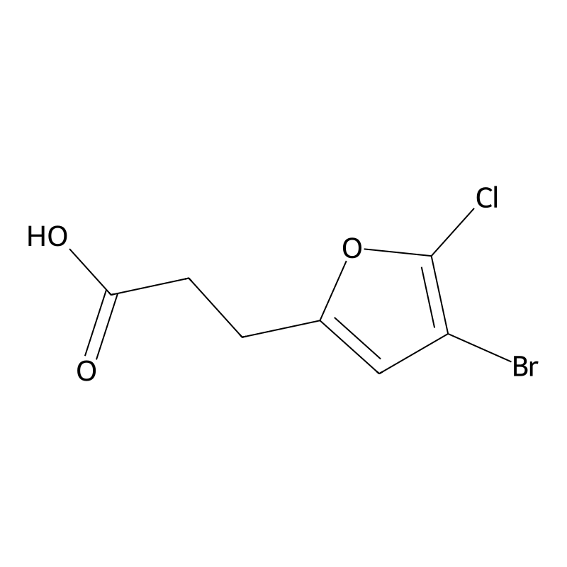 3-(4-Bromo-5-chlorofuran-2-yl)propanoic acid