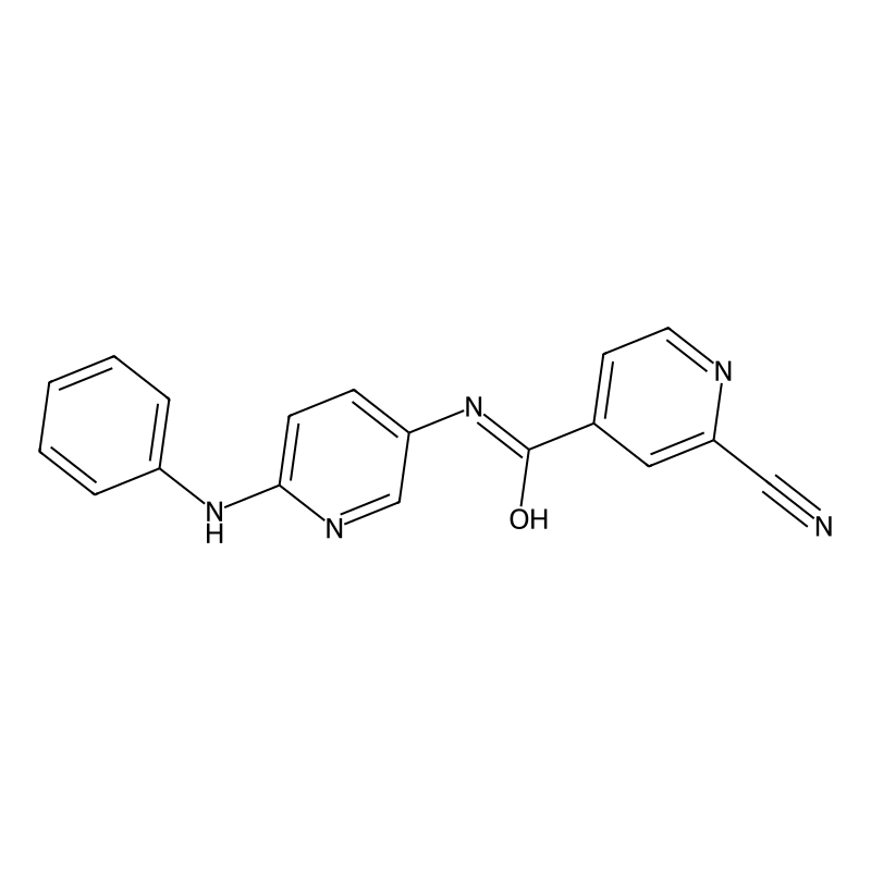 2-cyano-N-[6-(phenylamino)pyridin-3-yl]pyridine-4-...