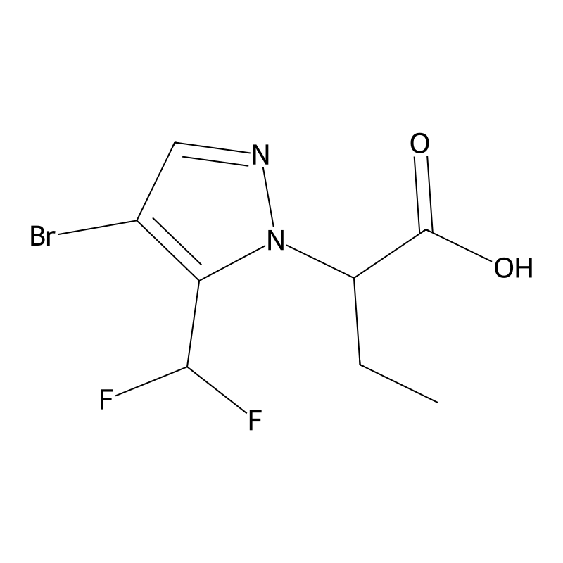 2-[4-bromo-5-(difluoromethyl)-1H-pyrazol-1-yl]buta...