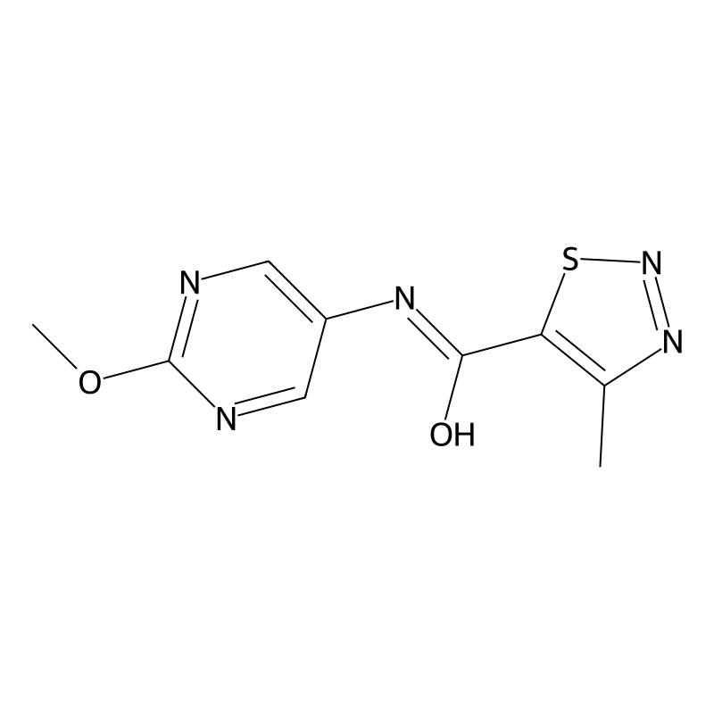 N-(2-methoxypyrimidin-5-yl)-4-methyl-1,2,3-thiadia...