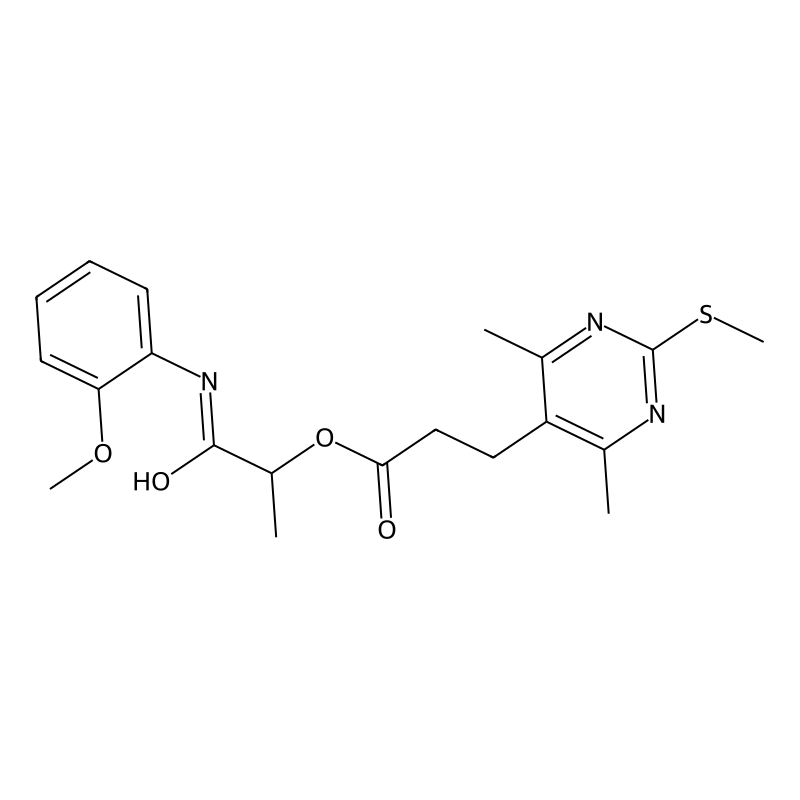 1-[(2-Methoxyphenyl)carbamoyl]ethyl 3-[4,6-dimethy...