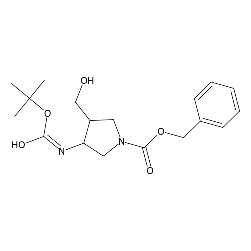 Benzyl 3-((tert-butoxycarbonyl)amino)-4-(hydroxyme...