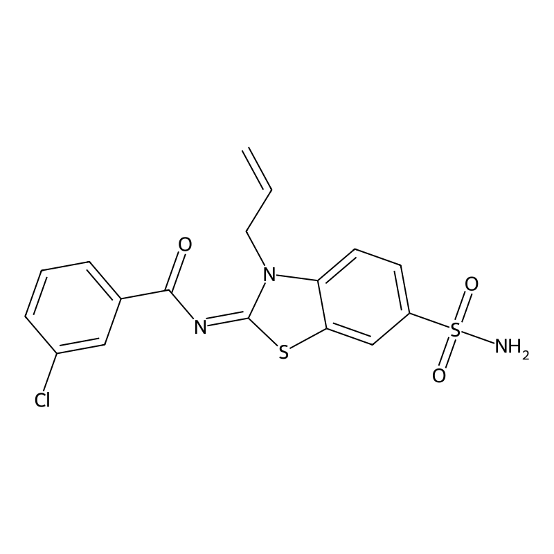 (Z)-N-(3-allyl-6-sulfamoylbenzo[d]thiazol-2(3H)-yl...