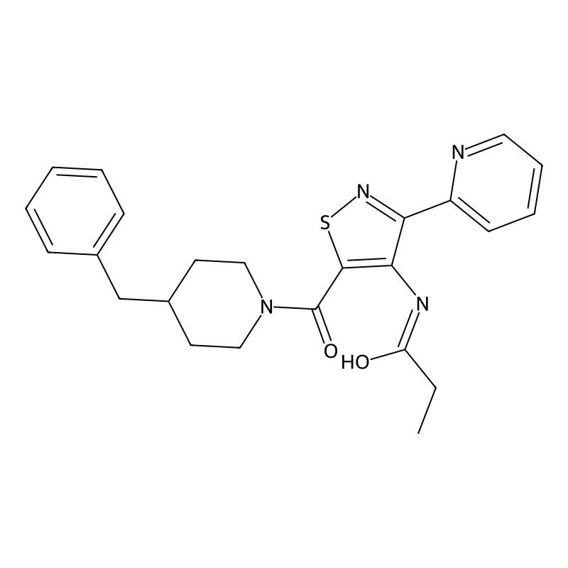 N-(5-(4-benzylpiperidine-1-carbonyl)-3-(pyridin-2-...