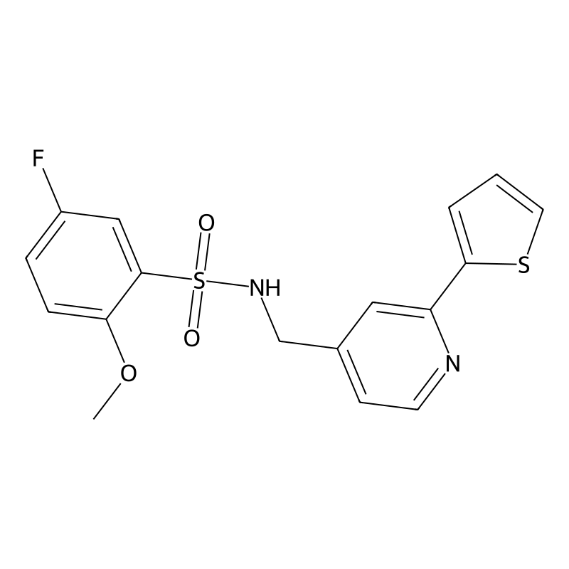 5-fluoro-2-methoxy-N-((2-(thiophen-2-yl)pyridin-4-...