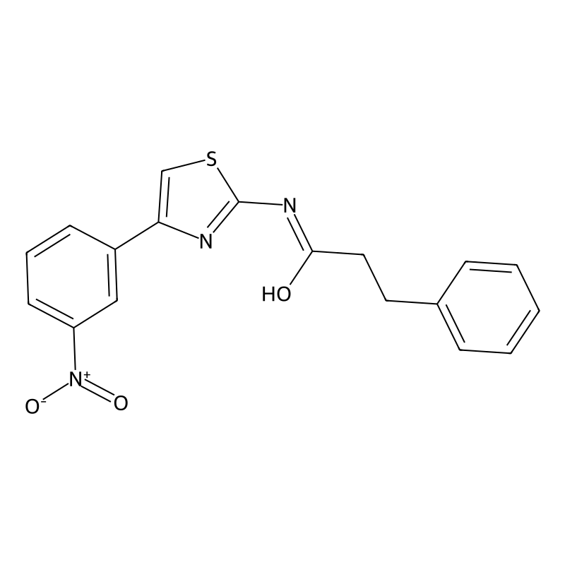 N-[4-(3-nitrophenyl)-1,3-thiazol-2-yl]-3-phenylpro...