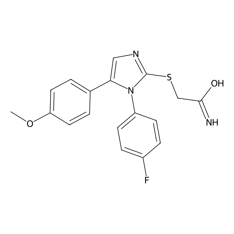 2-((1-(4-fluorophenyl)-5-(4-methoxyphenyl)-1H-imid...