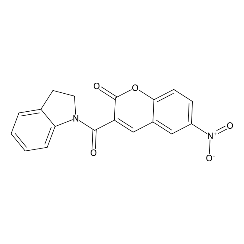 3-(indoline-1-carbonyl)-6-nitro-2H-chromen-2-one