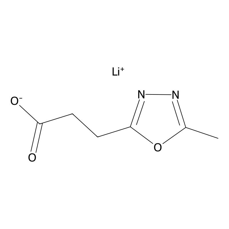 Lithium(1+) ion 3-(5-methyl-1,3,4-oxadiazol-2-yl)p...