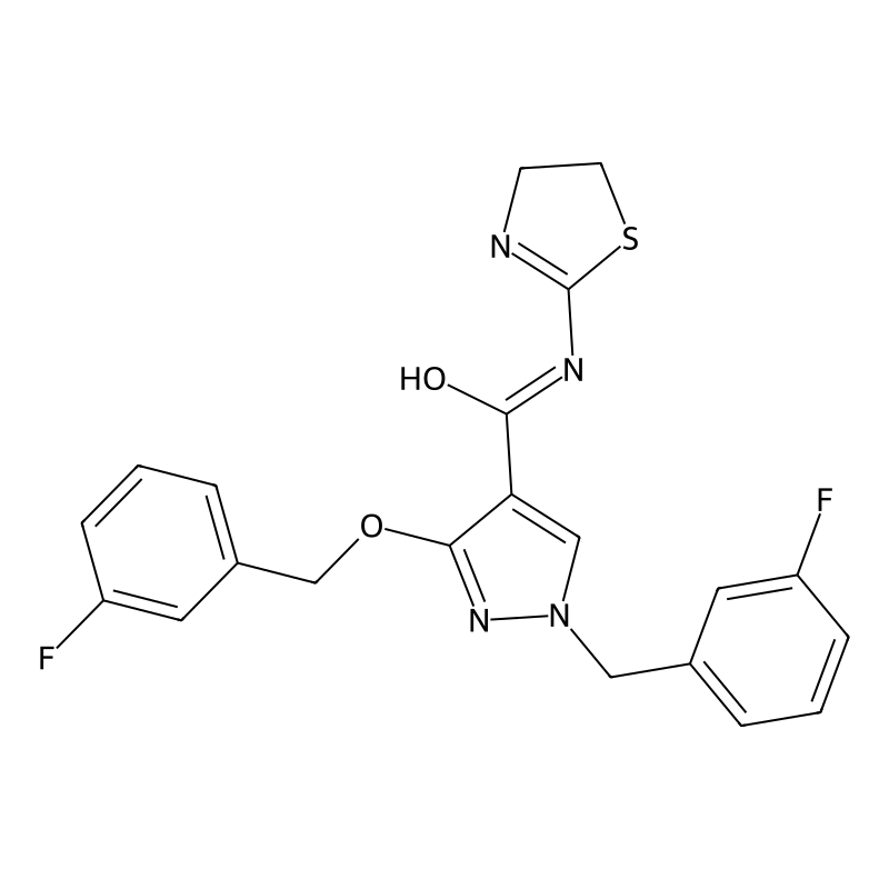 N-(4,5-dihydro-1,3-thiazol-2-yl)-3-[(3-fluoropheny...