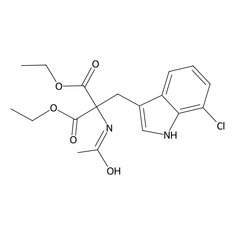 Diethyl 2-acetamido-2-((7-chloro-1H-indol-3-yl)met...