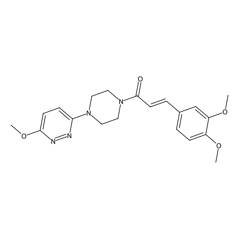 (E)-3-(3,4-dimethoxyphenyl)-1-(4-(6-methoxypyridaz...