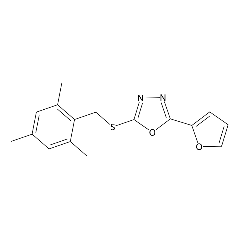 2-(2-Furyl)-5-[(mesitylmethyl)sulfanyl]-1,3,4-oxad...