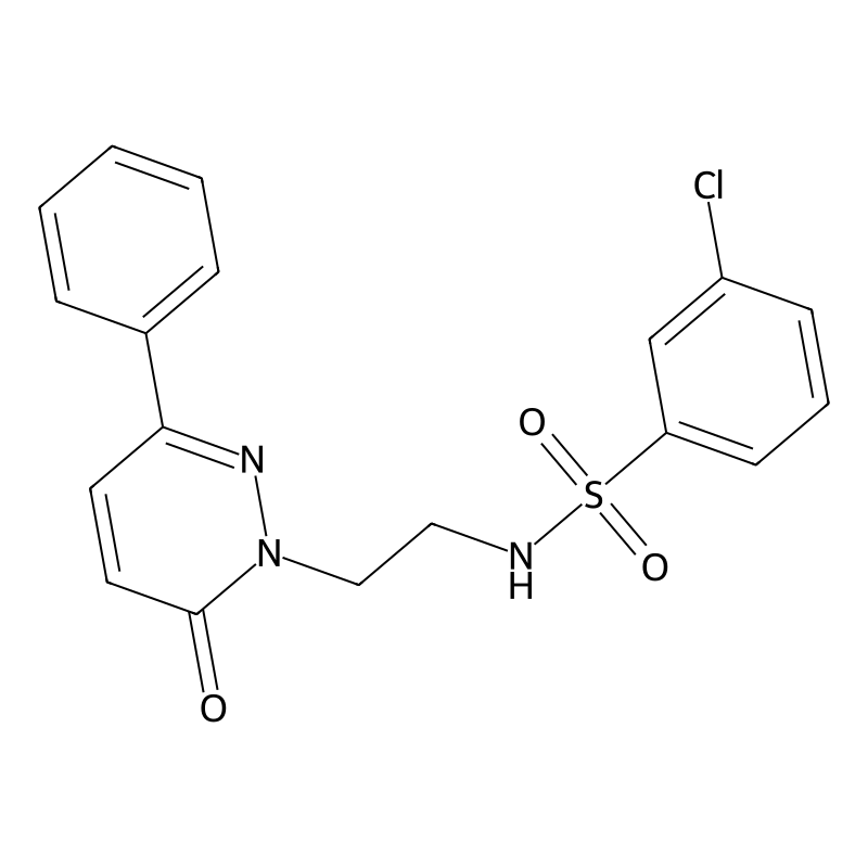 3-chloro-N-(2-(6-oxo-3-phenylpyridazin-1(6H)-yl)et...