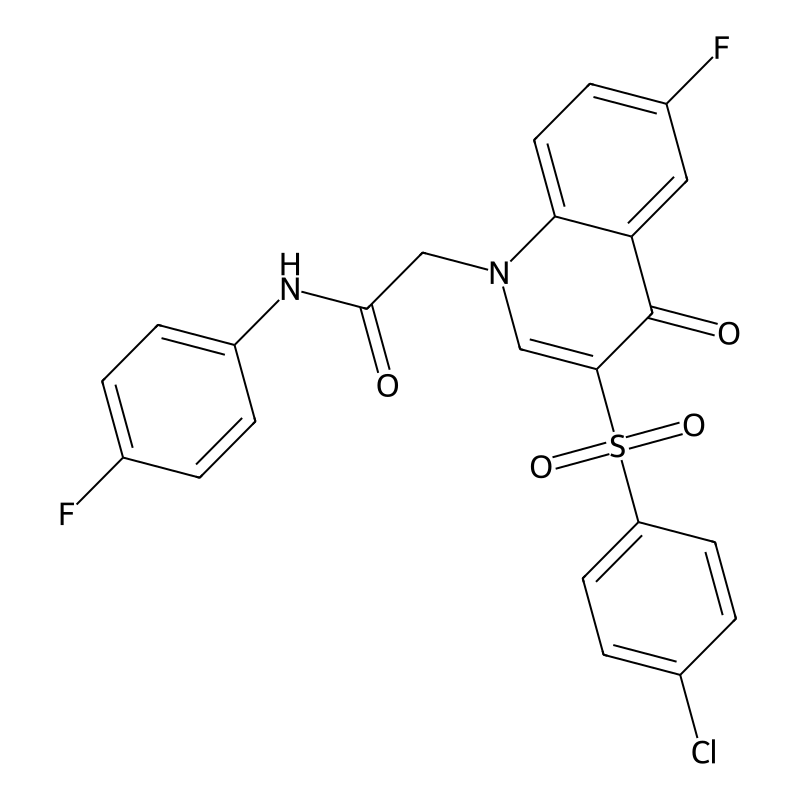 2-[3-(4-chlorophenyl)sulfonyl-6-fluoro-4-oxoquinol...
