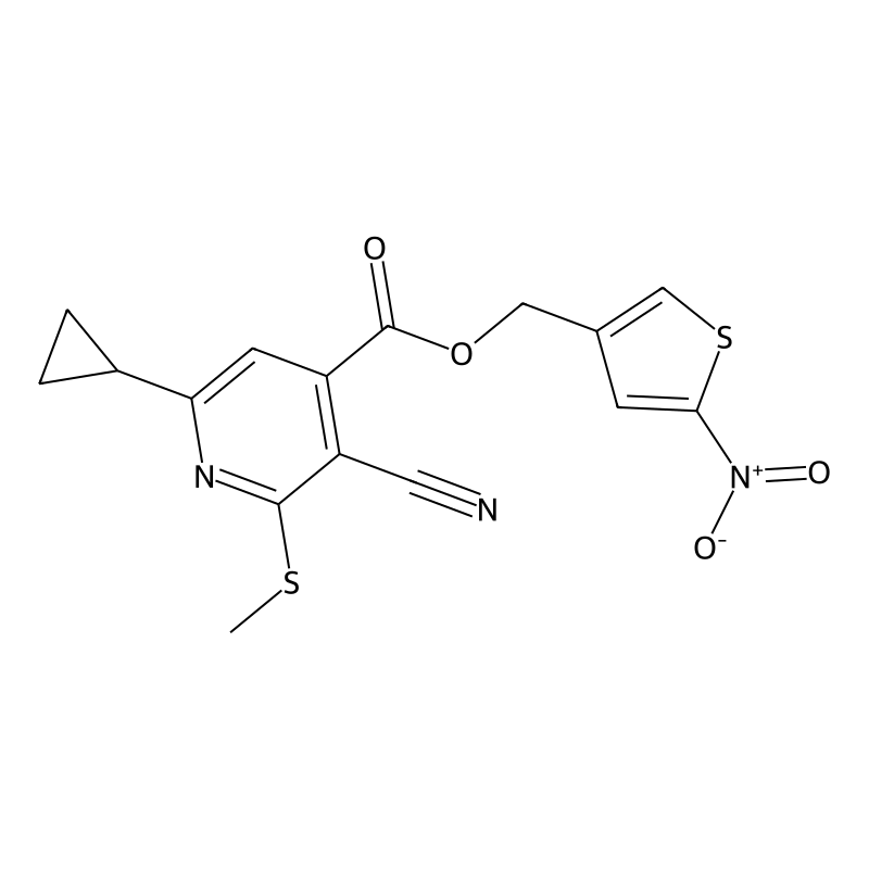 (5-Nitrothiophen-3-yl)methyl 3-cyano-6-cyclopropyl...