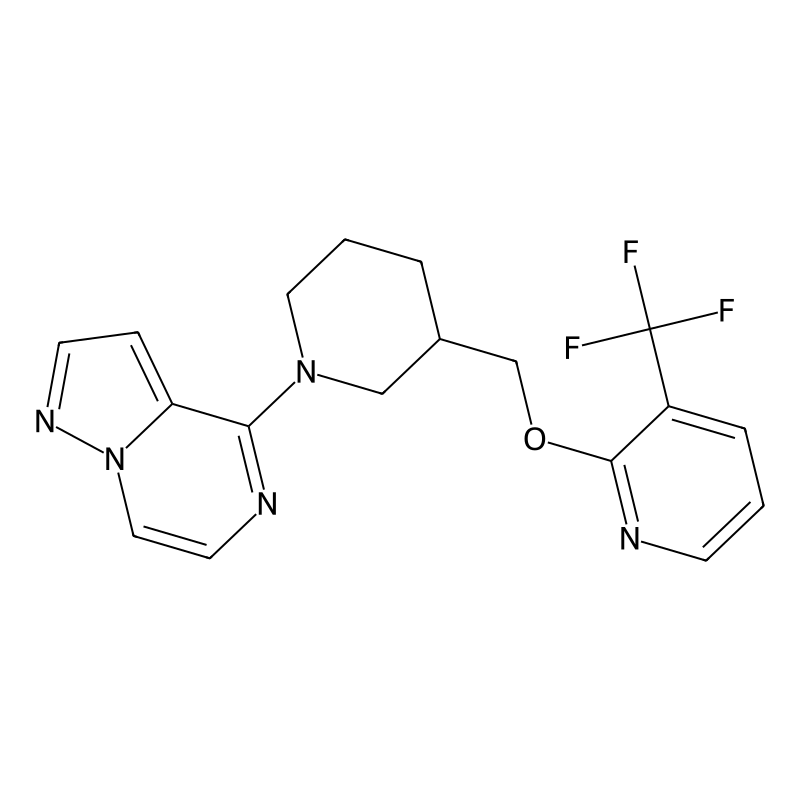 Buy 4 3 3 Trifluoromethyl Pyridin 2 Yl Oxymethyl Piperidin 1 Yl Pyrazolo 1 5 A Pyrazine