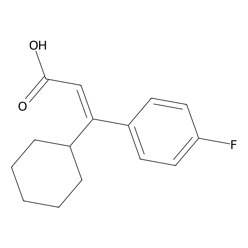 3-Cyclohexyl-3-(4-fluorophenyl)acrylic acid