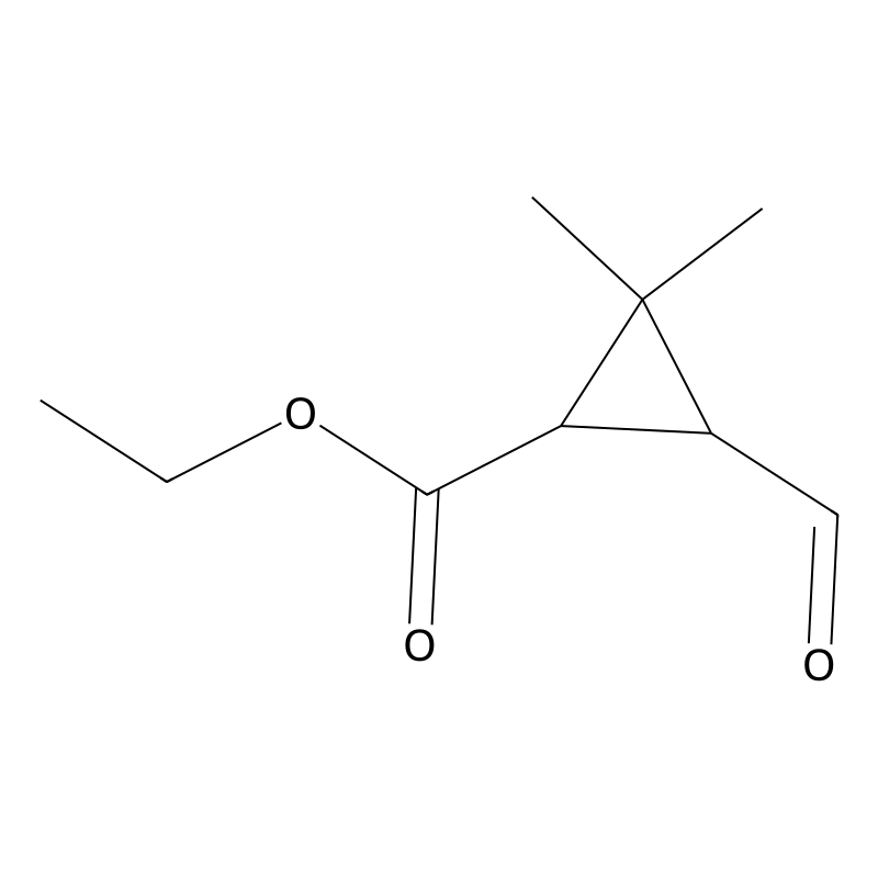 Ethyl 3-formyl-2,2-dimethylcyclopropane-1-carboxyl...