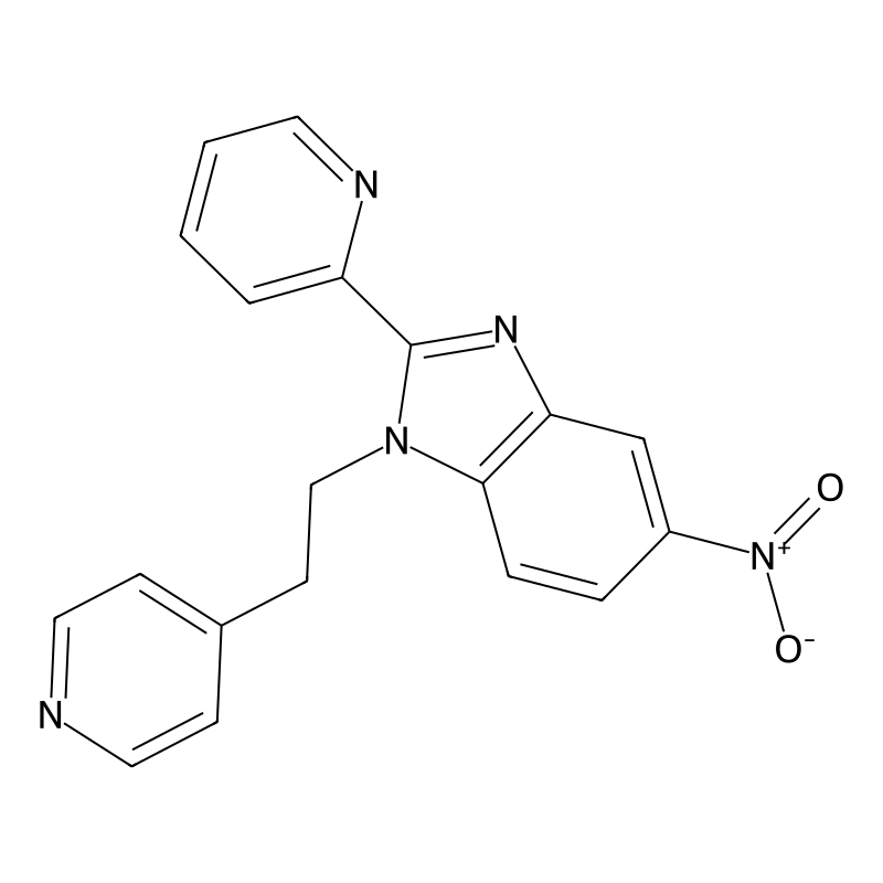 5-nitro-2-(pyridin-2-yl)-1-(2-(pyridin-4-yl) ethyl)-1H-benzo[d]imidazole