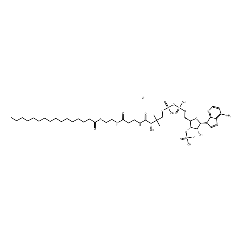 Lithium;[(2R,3S,4R,5R)-5-(6-aminopurin-9-yl)-2-[[[[(3R)-4-[[3-(2-hexadecanoylsulfanylethylamino)-3-oxopropyl]amino]-3-hydroxy-2,2-dimethyl-4-oxobutoxy]-hydroxyphosphoryl]oxy-hydroxyphosphoryl]oxymethyl]-4-hydroxyoxolan-3-yl] hydrogen phosphate