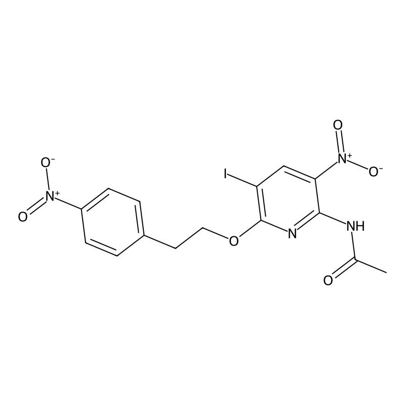 N-(5-iodo-3-nitro-6-(4-nitrophenethoxy)pyridin-2-y...