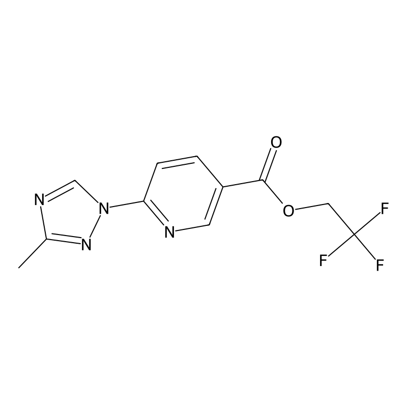 2,2,2-trifluoroethyl 6-(3-methyl-1H-1,2,4-triazol-...