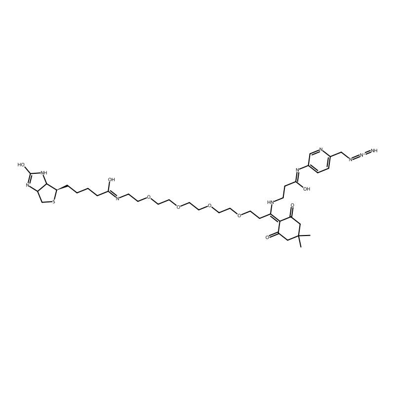 [5-[3-[[1-(2-hydroxy-4,4-dimethyl-6-oxocyclohexen-1-yl)-3-[2-[2-[2-[2-[5-[(4R)-2-oxo-1,3,3a,4,6,6a-hexahydrothieno[3,4-d]imidazol-4-yl]pentanoylamino]ethoxy]ethoxy]ethoxy]ethoxy]propylidene]amino]propanoylamino]pyridin-2-yl]methylimino-iminoazanium