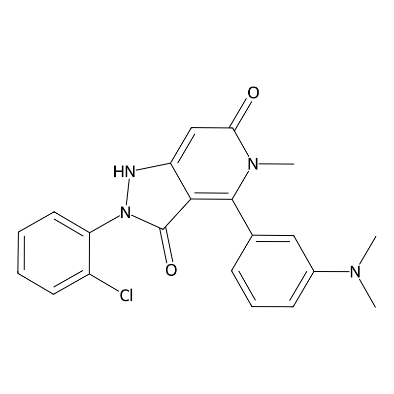 2-(2-Chlorophenyl)-4-(3-(dimethylamino)phenyl)-5-methyl-1H-pyrazolo[4,3-c]pyridine-3,6(2H,5H)-dione