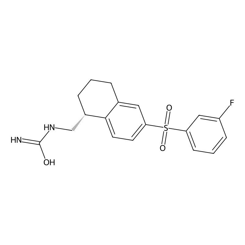 Urea, N-[[(1R)-6-[(3-fluorophenyl)sulfonyl]-1,2,3,4-tetrahydro-1-naphthalenyl]methyl]-;Urea, N-[[(1R)-6-[(3-fluorophenyl)sulfonyl]-1,2,3,4-tetrahydro-1-naphthalenyl]methyl]-