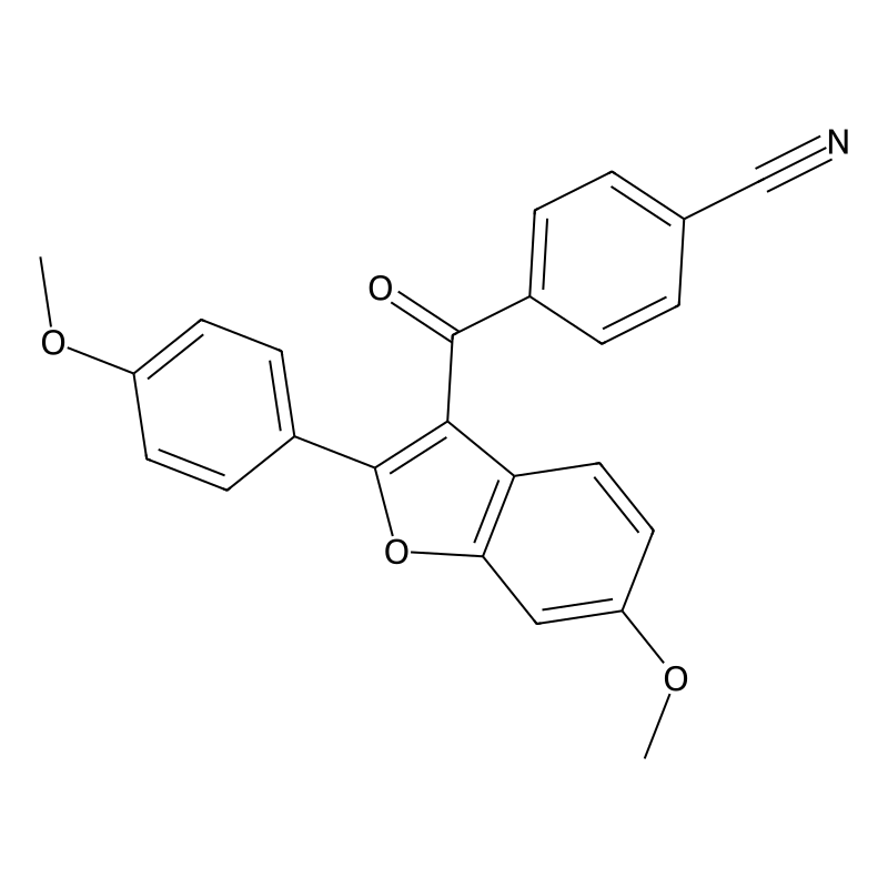 4-(6-Methoxy-2-(4-methoxyphenyl)benzofuran-3-carbonyl)benzonitrile