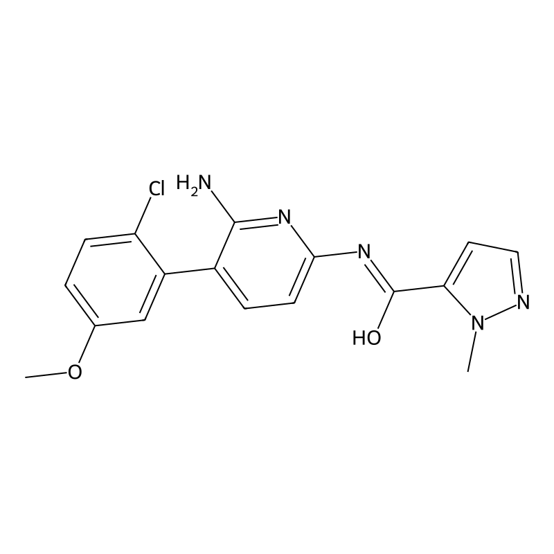 N-(6-Amino-5-(2-chloro-5-methoxyphenyl)pyridin-2-yl)-1-methyl-1H-pyrazole-5-carboxamide