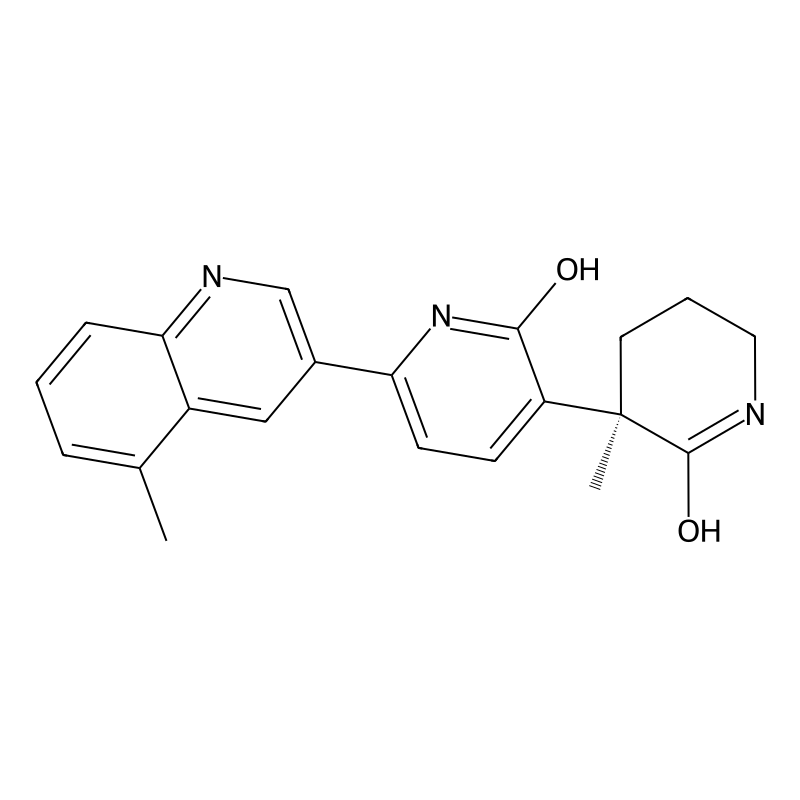 3-[(3R)-3-methyl-2-oxopiperidin-3-yl]-6-(5-methylquinolin-3-yl)-1H-pyridin-2-one