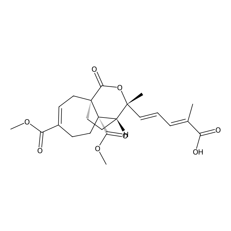 (2E,4E)-5-[(1S,7S,8S,9R)-7-acetyloxy-4-methoxycarbonyl-9-methyl-11-oxo-10-oxatricyclo[6.3.2.01,7]tridec-3-en-9-yl]-2-methylpenta-2,4-dienoic acid