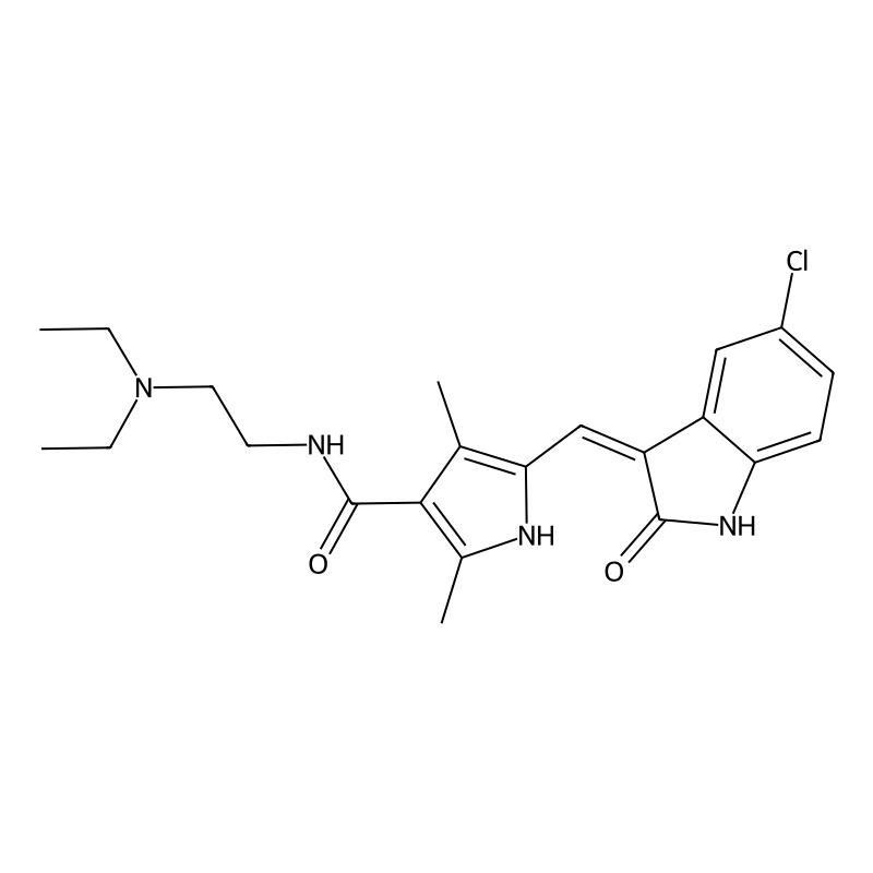 5-[(5-chloro-2-oxo-1H-indol-3-ylidene)methyl]-N-[2-(diethylamino)ethyl]-2,4-dimethyl-1H-pyrrole-3-carboxamide