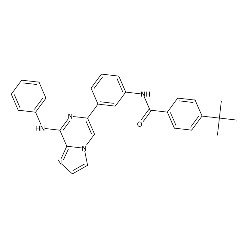 4-(tert-Butyl)-N-(3-(8-(phenylamino)imidazo[1,2-a]pyrazin-6-yl)phenyl)benzamide