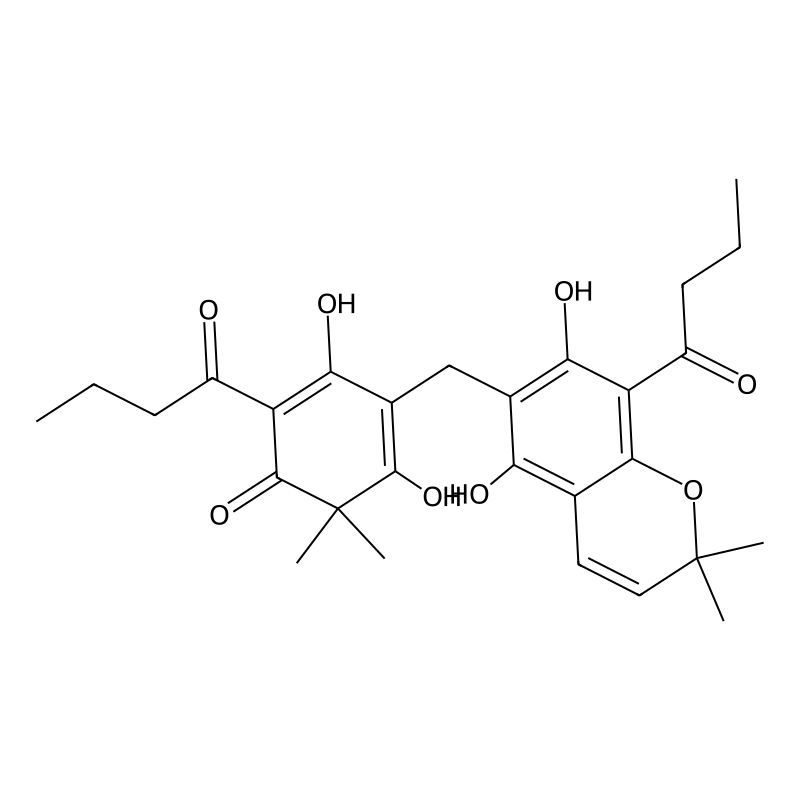 2-Butanoyl-4-[(8-butanoyl-5,7-dihydroxy-2,2-dimeth...