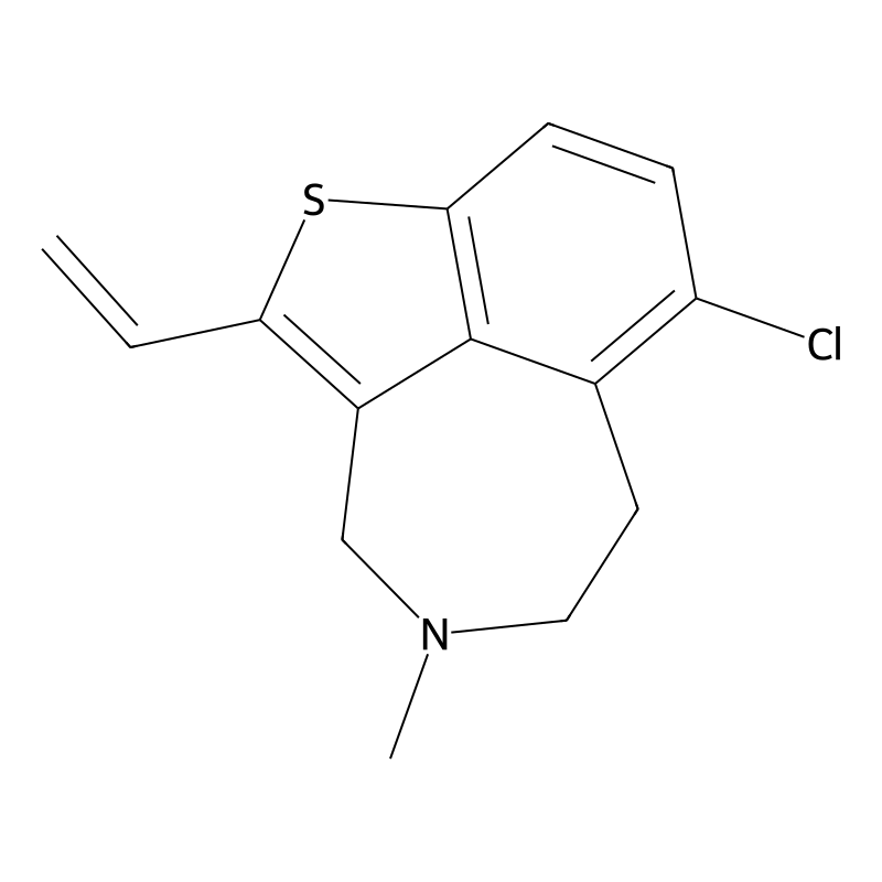 7-Chloro-2-ethenyl-3,4,5,6-tetrahydro-4-methylthieno(4,3,2-ef)(3)benzazepine